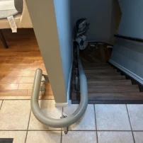 A Curved TKE Stairlift With Two Curves In Ontario, Canada