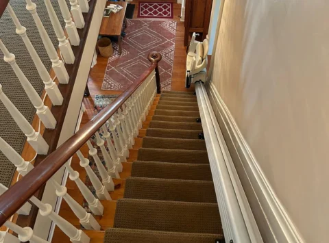 Straight TKE Levant Stairlift In Fergus, Ontario